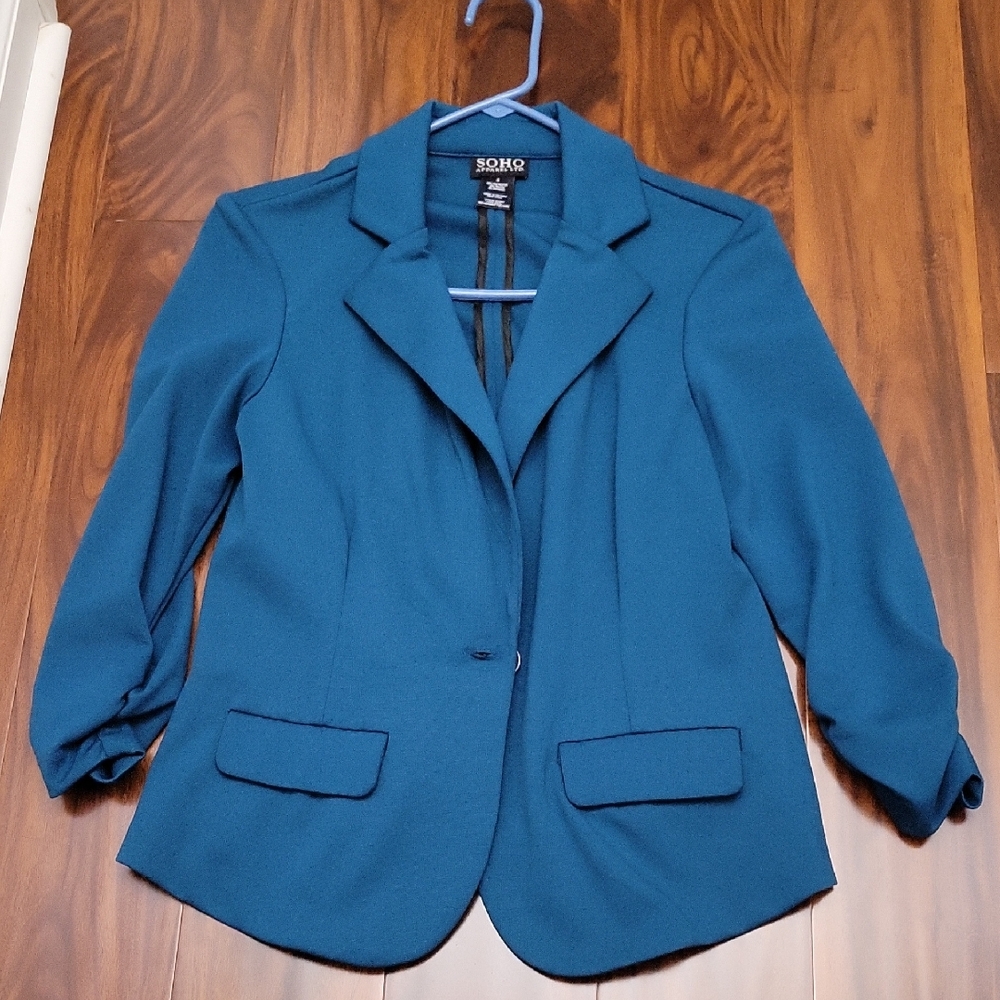 SOKO Women's Teal Blazer